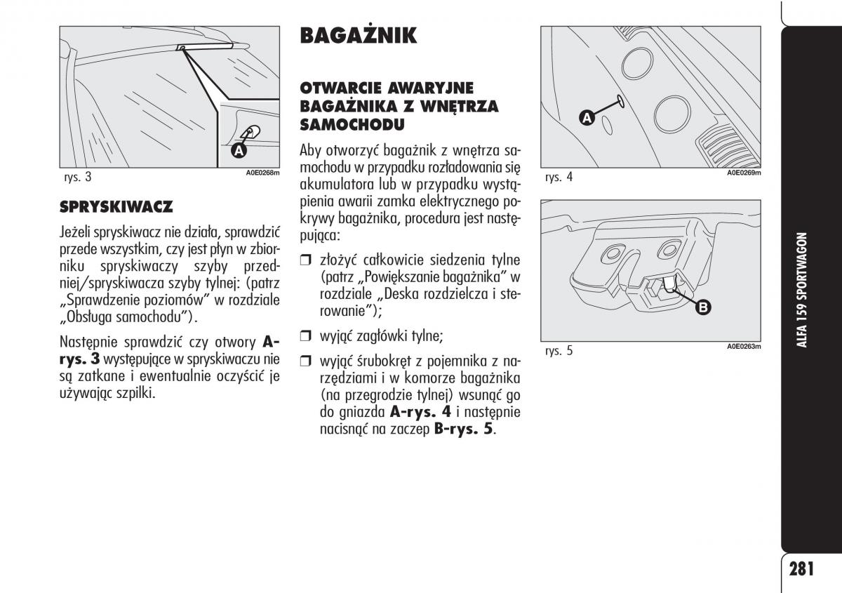 Alfa Romeo 159 instrukcja obslugi / page 283