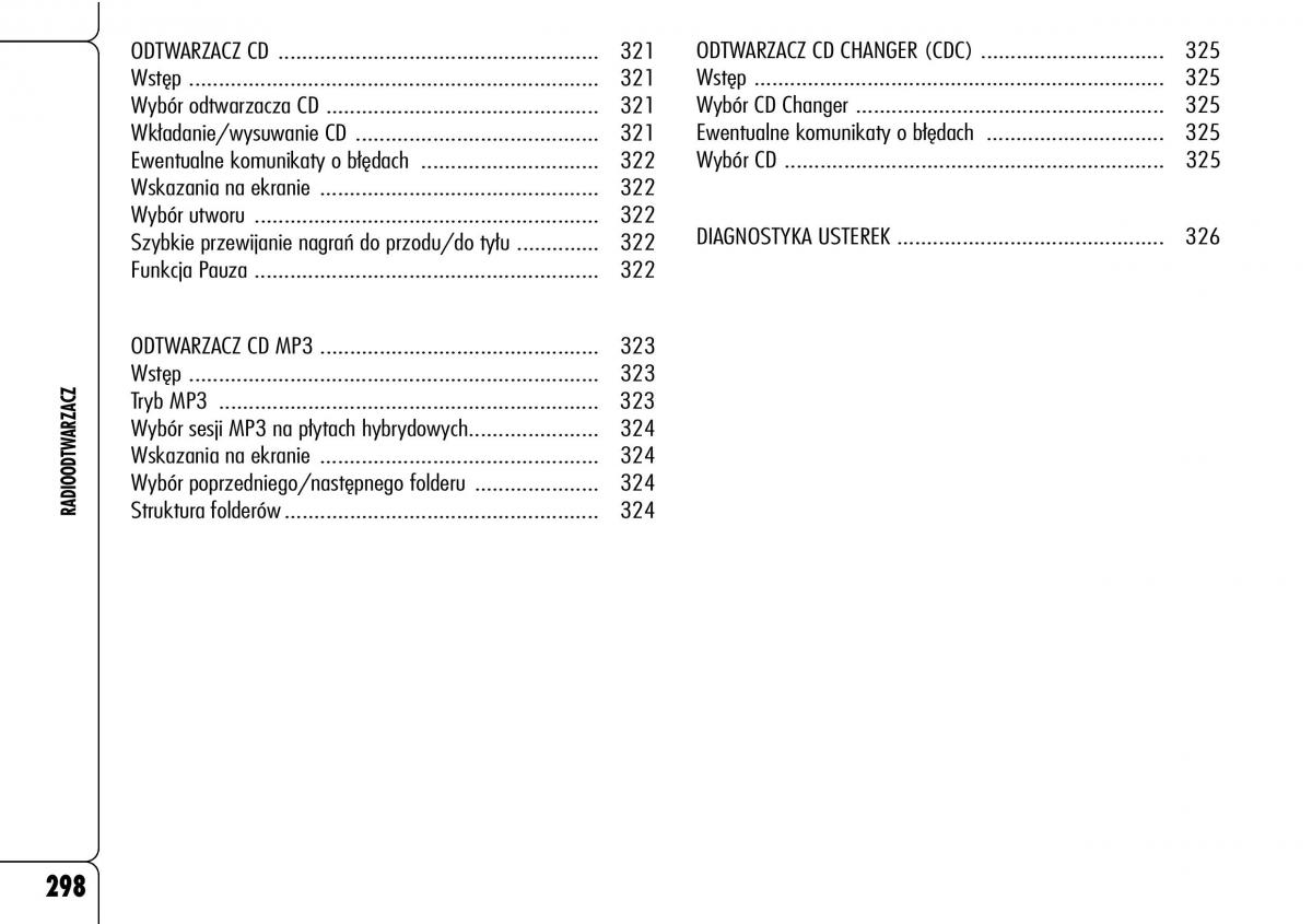 Alfa Romeo 159 instrukcja obslugi / page 300