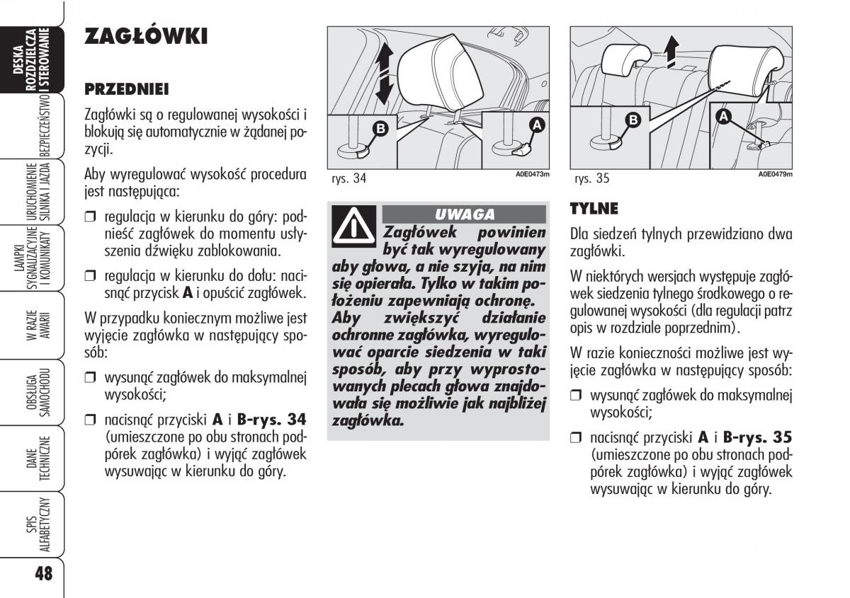 Alfa Romeo 159 instrukcja obslugi / page 50