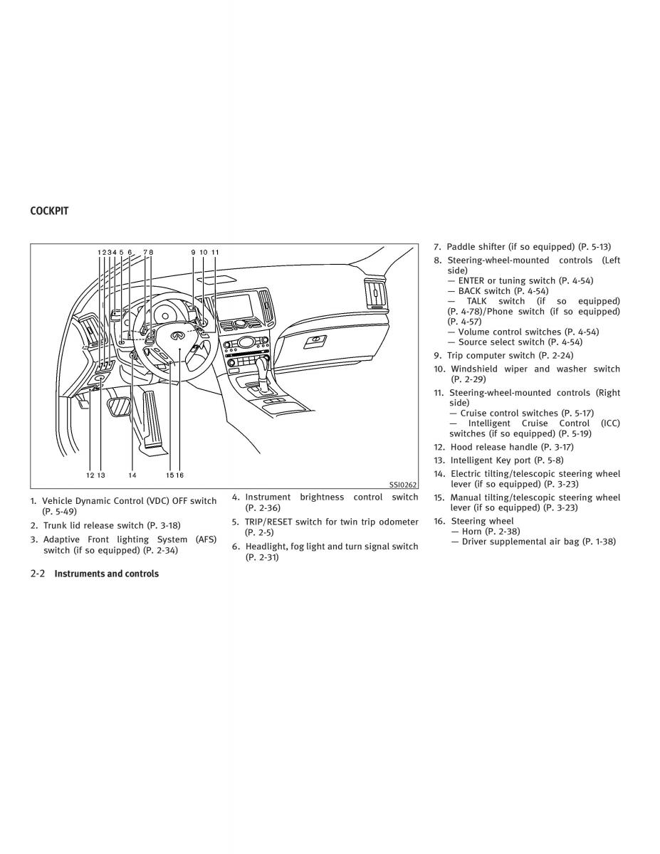 Infiniti G V37 Coupe owners manual / page 76