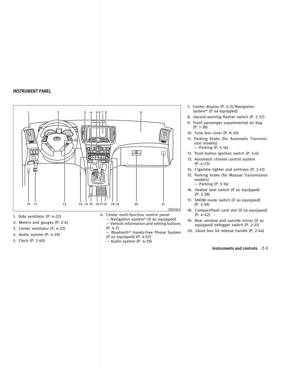 Infiniti G V37 Coupe owners manual / page 77