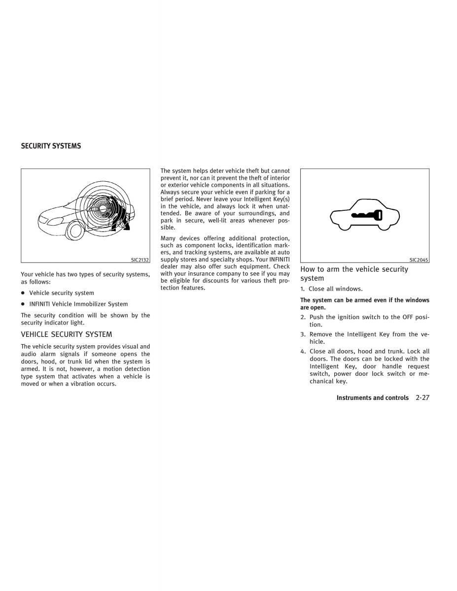 Infiniti G V37 Coupe owners manual / page 101