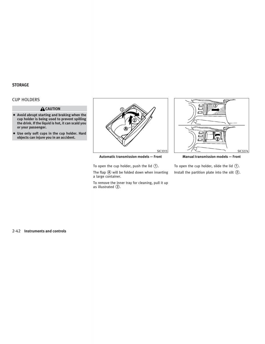 Infiniti G V37 Coupe owners manual / page 116