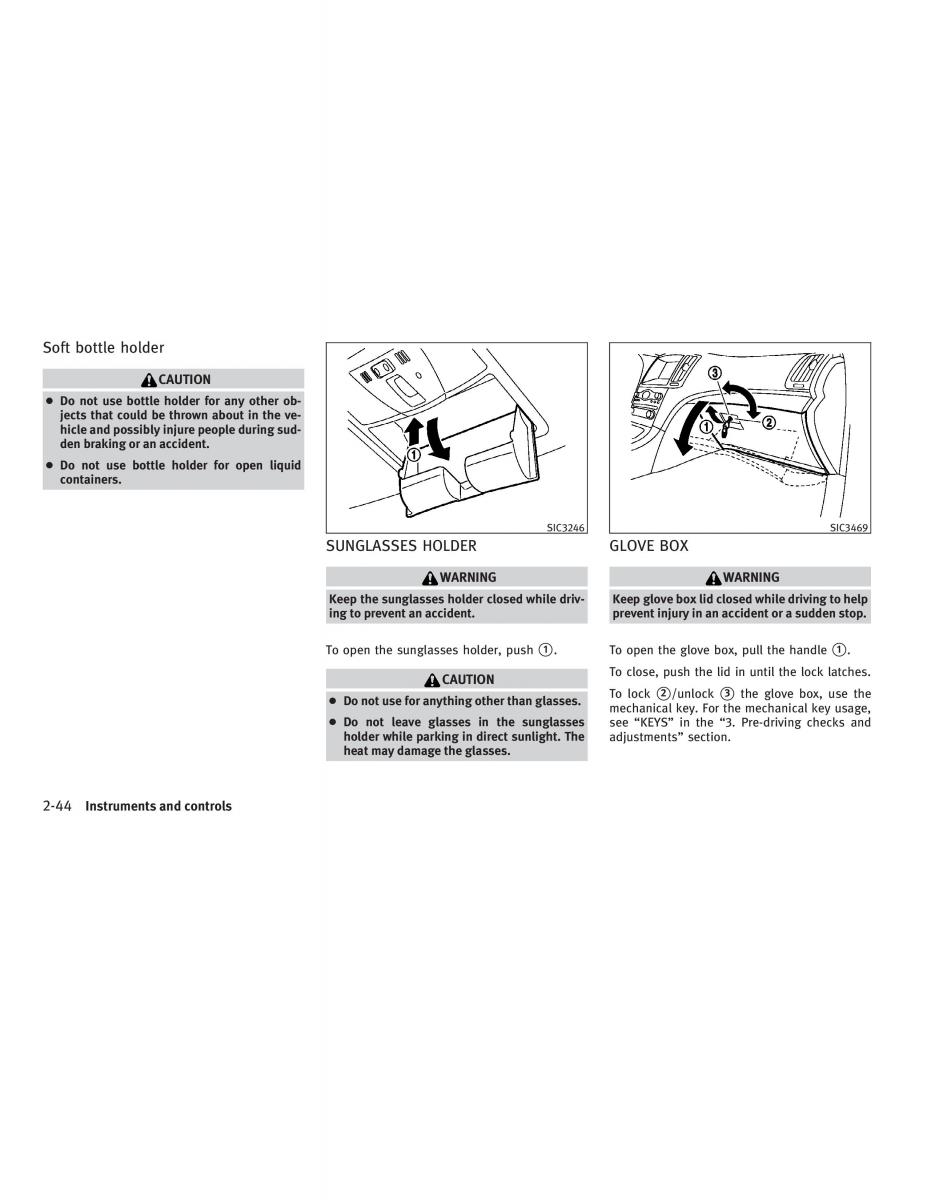 Infiniti G V37 Coupe owners manual / page 118