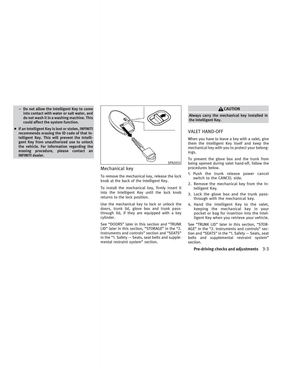 Infiniti G V37 Coupe owners manual / page 137