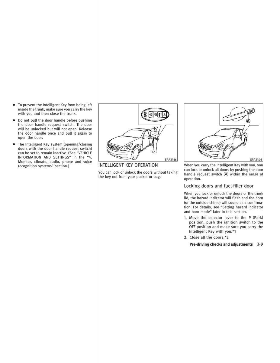 Infiniti G V37 Coupe owners manual / page 143