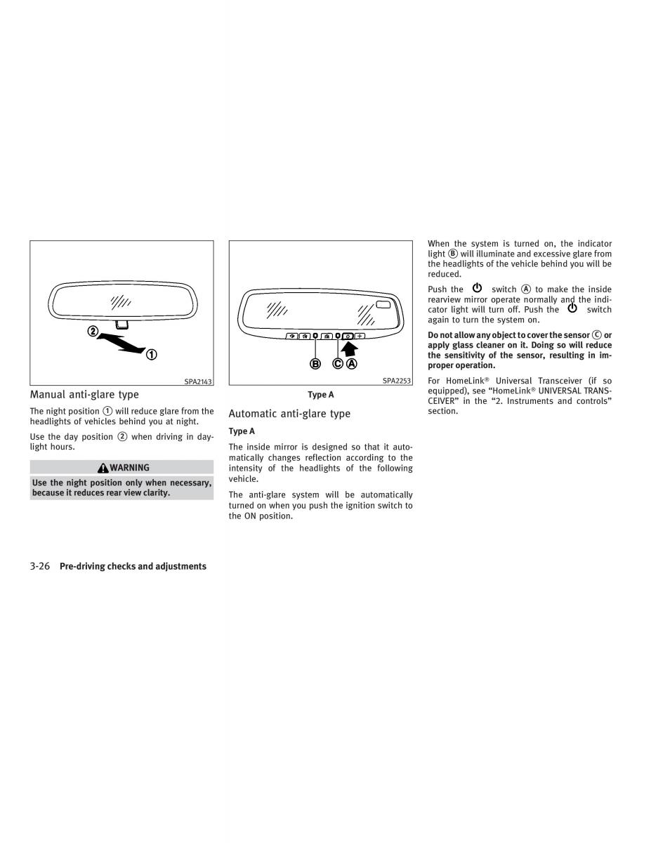 Infiniti G V37 Coupe owners manual / page 160