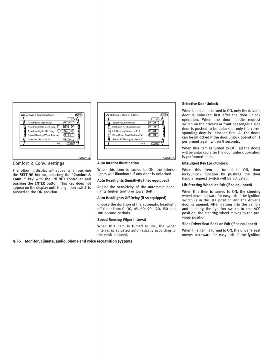 Infiniti G V37 Coupe owners manual / page 184