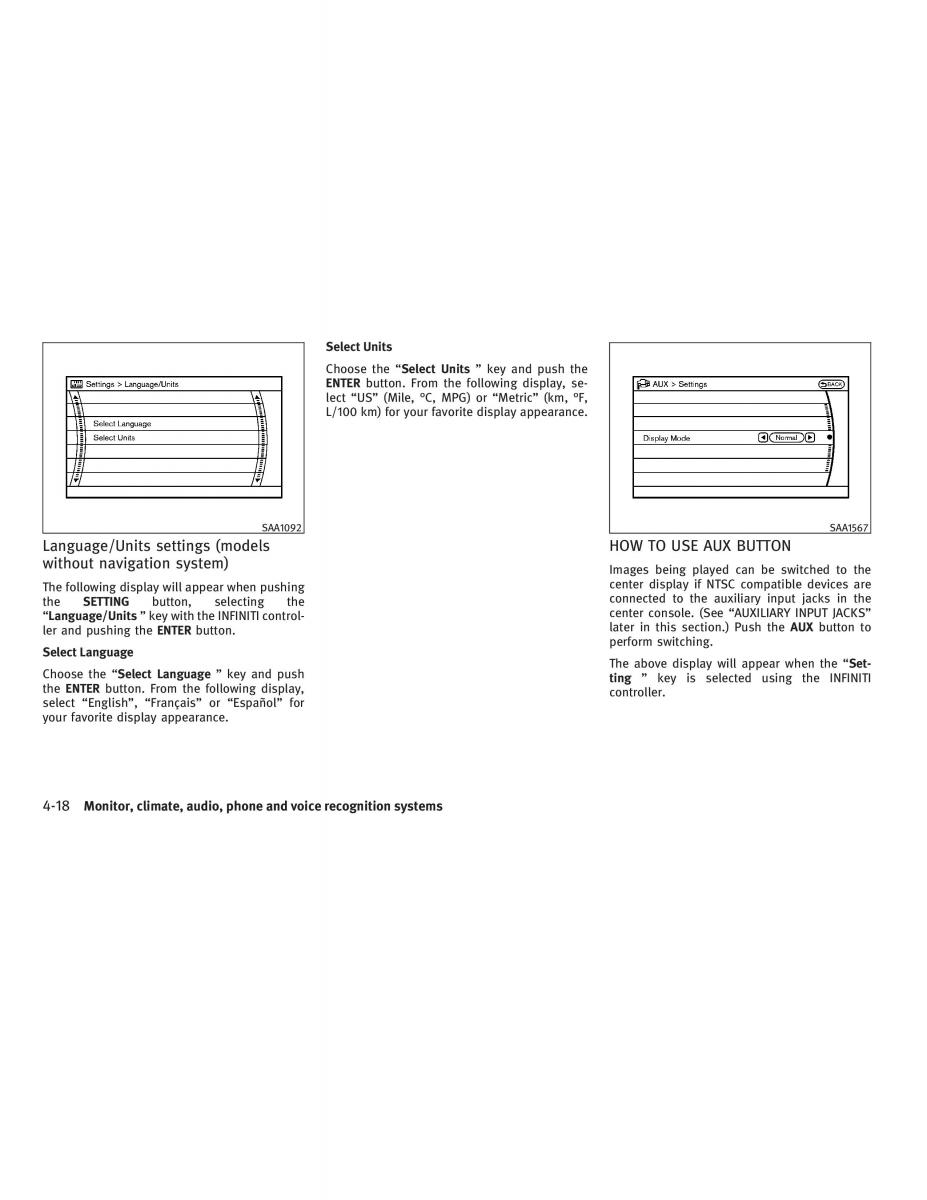 Infiniti G V37 Coupe owners manual / page 186