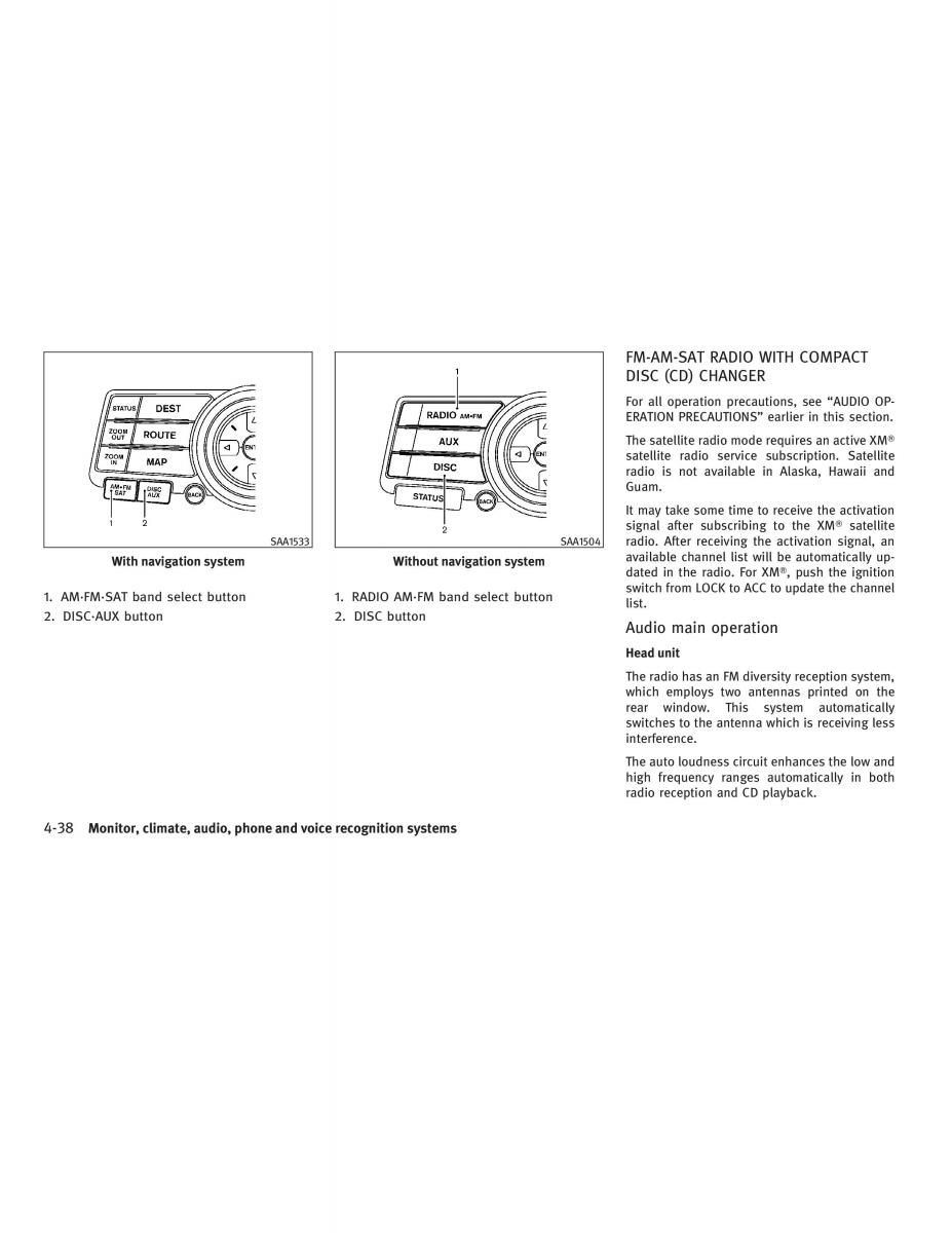 Infiniti G V37 Coupe owners manual / page 206