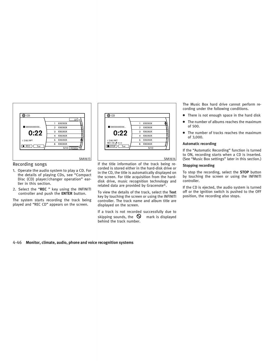 Infiniti G V37 Coupe owners manual / page 214