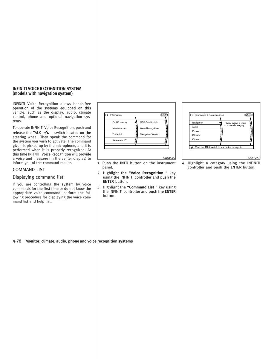 Infiniti G V37 Coupe owners manual / page 246