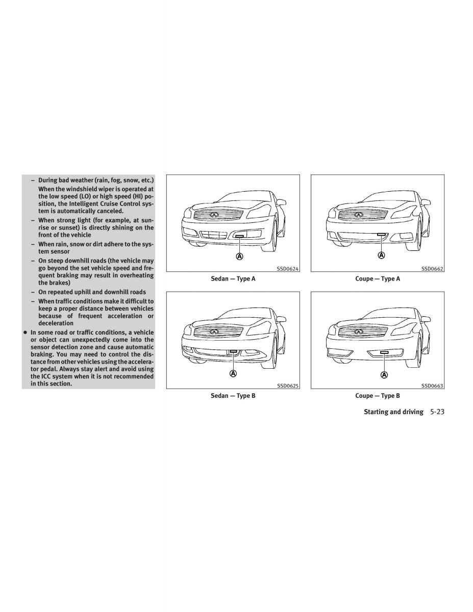 Infiniti G V37 Coupe owners manual / page 283