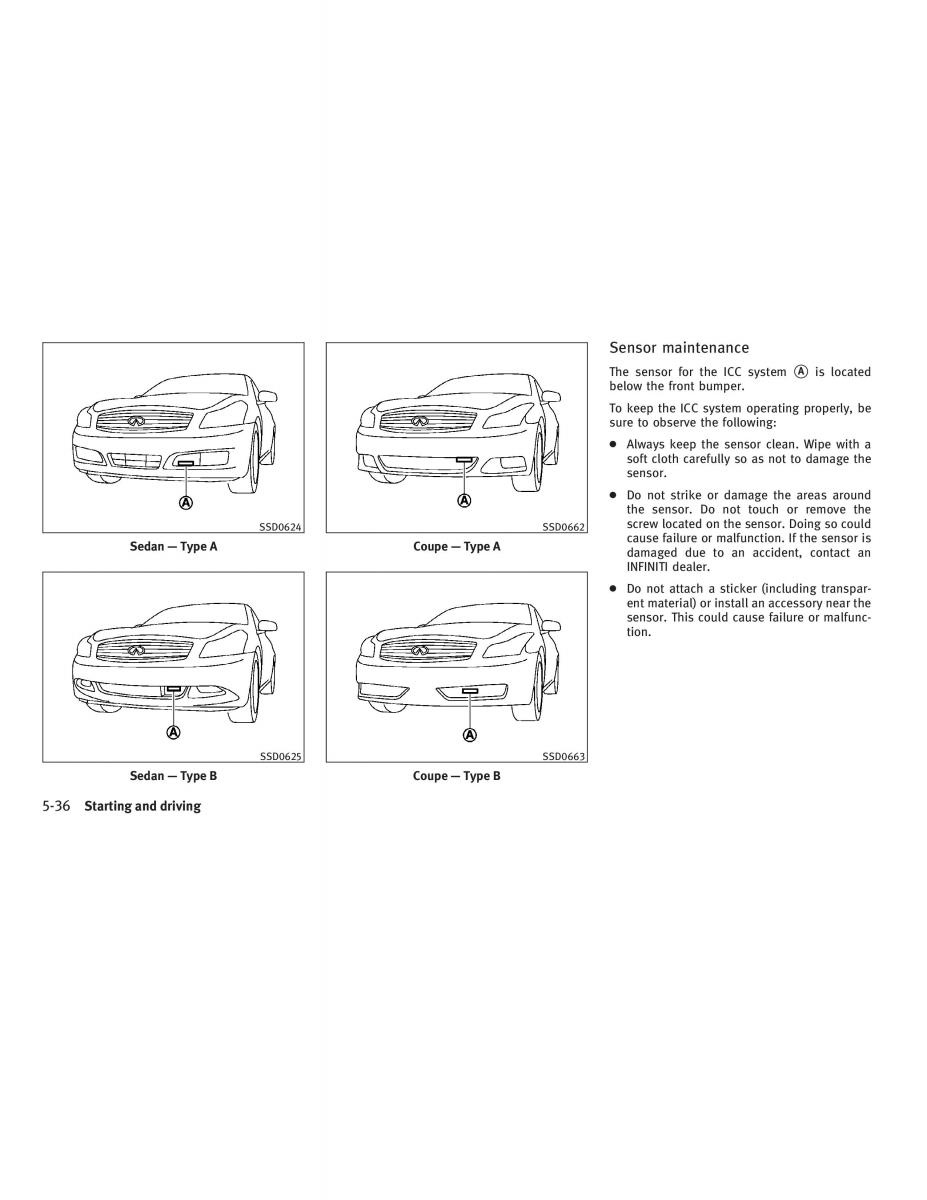 Infiniti G V37 Coupe owners manual / page 296