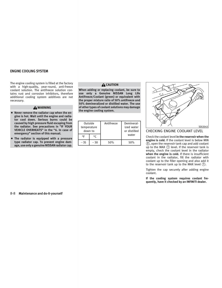 Infiniti G V37 Coupe owners manual / page 346