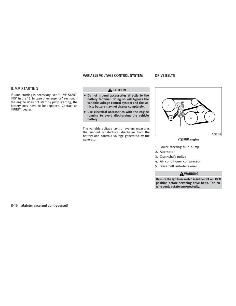 Infiniti G V37 Coupe owners manual / page 354