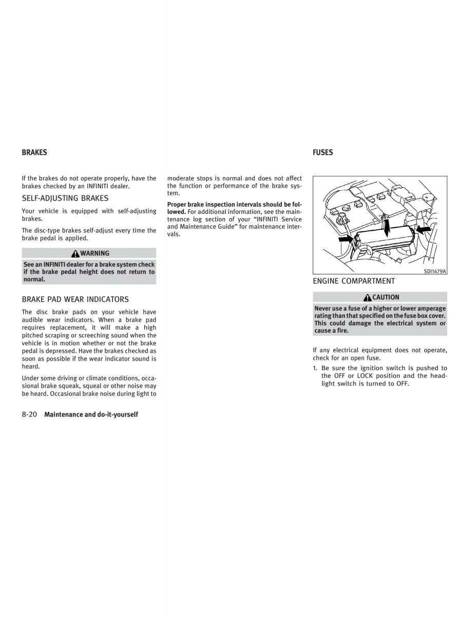 Infiniti G V37 Coupe owners manual / page 358