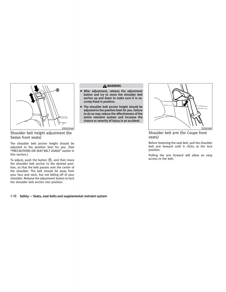 Infiniti G V37 Coupe owners manual / page 36