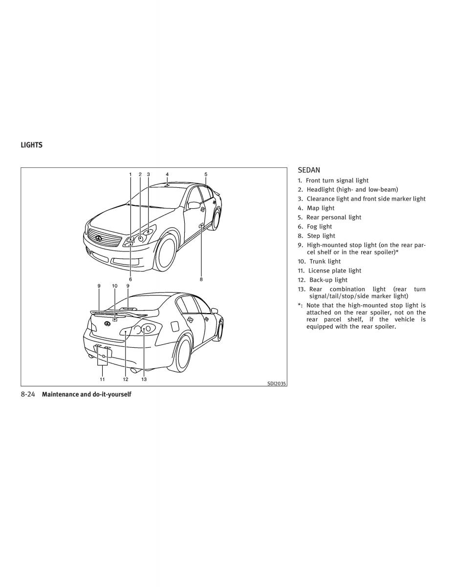 Infiniti G V37 Coupe owners manual / page 362