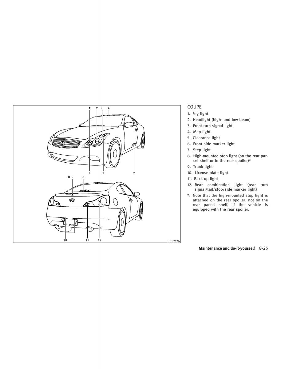 Infiniti G V37 Coupe owners manual / page 363