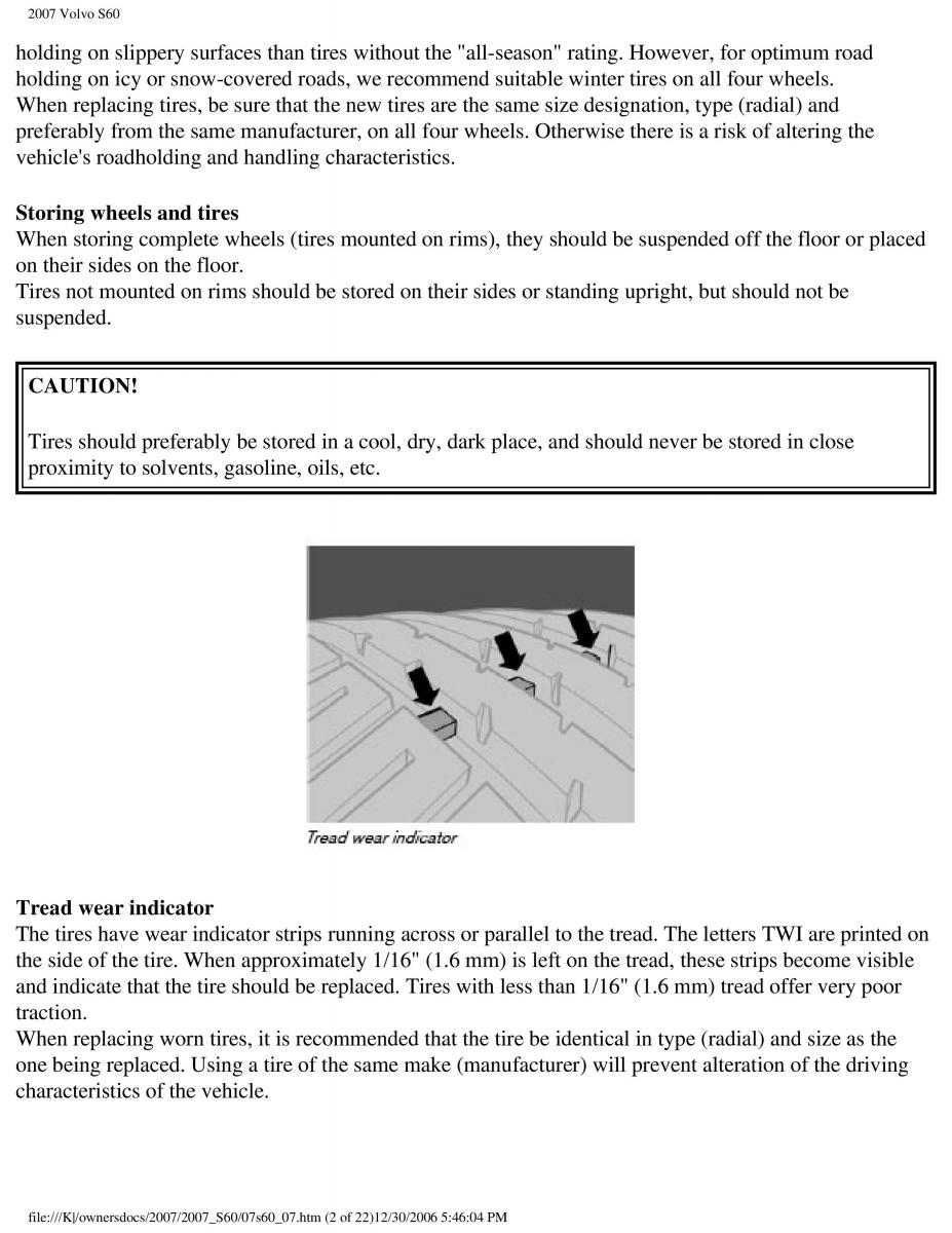 Volvo S60 owners manual / page 165