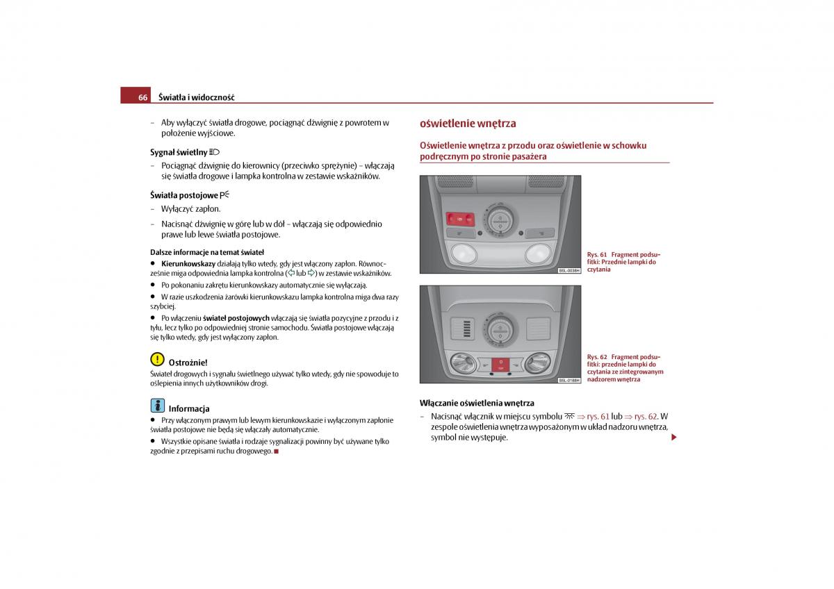 Skoda Yeti instrukcja obslugi / page 68