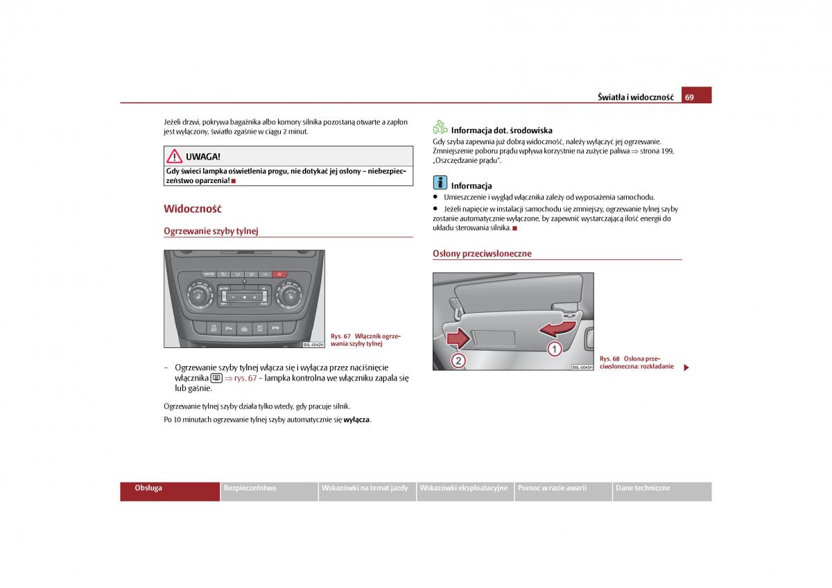 Skoda Yeti instrukcja obslugi / page 71