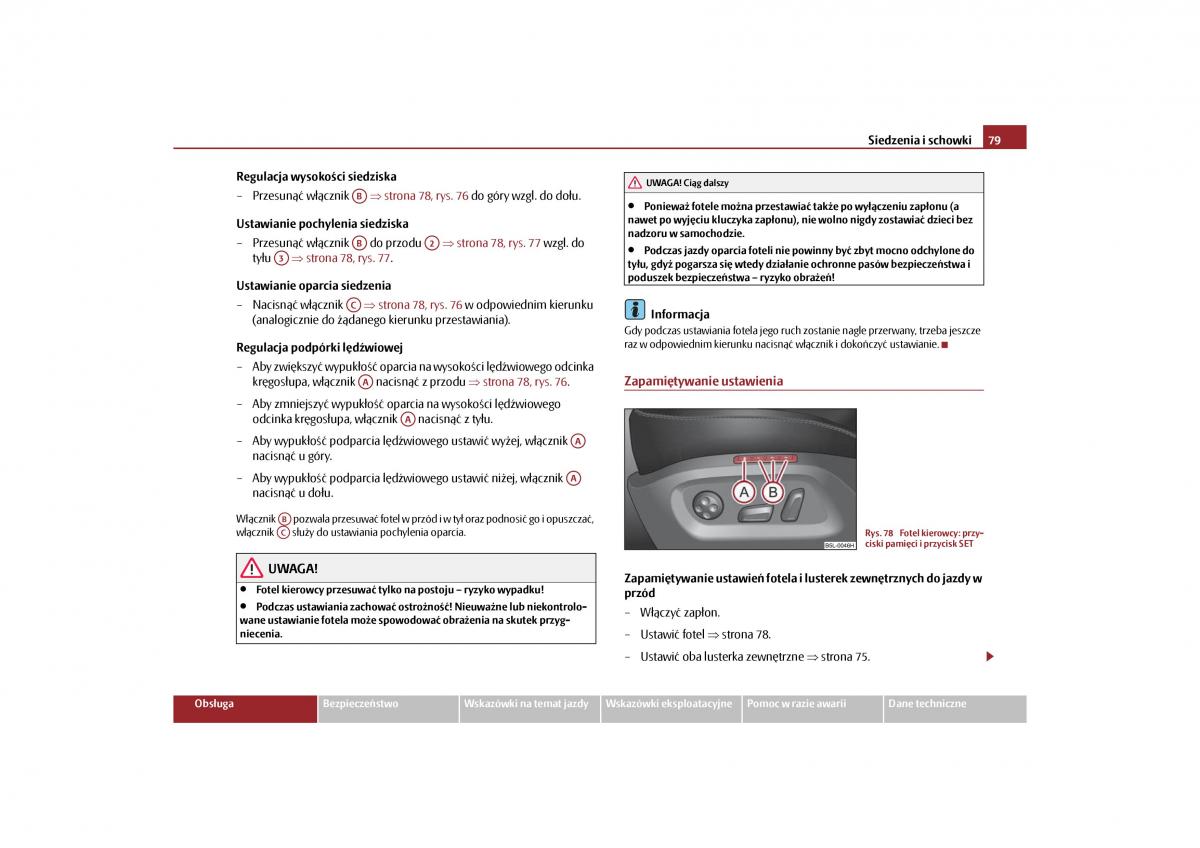 Skoda Yeti instrukcja obslugi / page 81