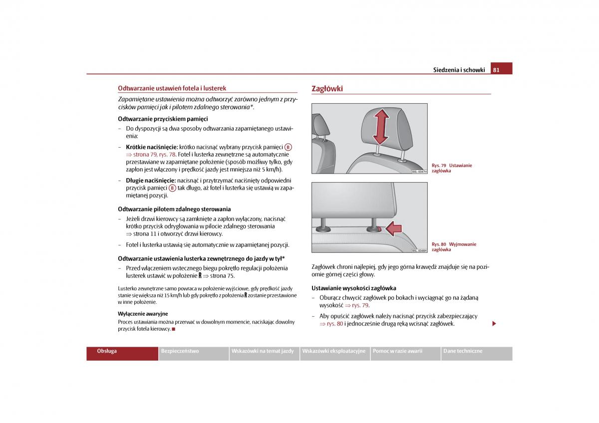 Skoda Yeti instrukcja obslugi / page 83