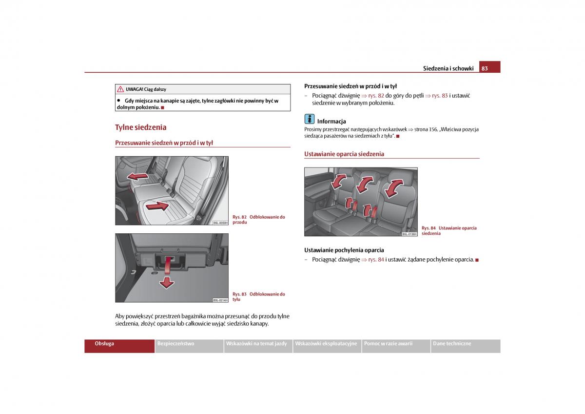 Skoda Yeti instrukcja obslugi / page 85