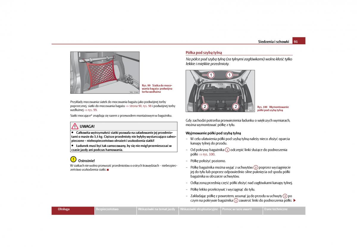 Skoda Yeti instrukcja obslugi / page 93