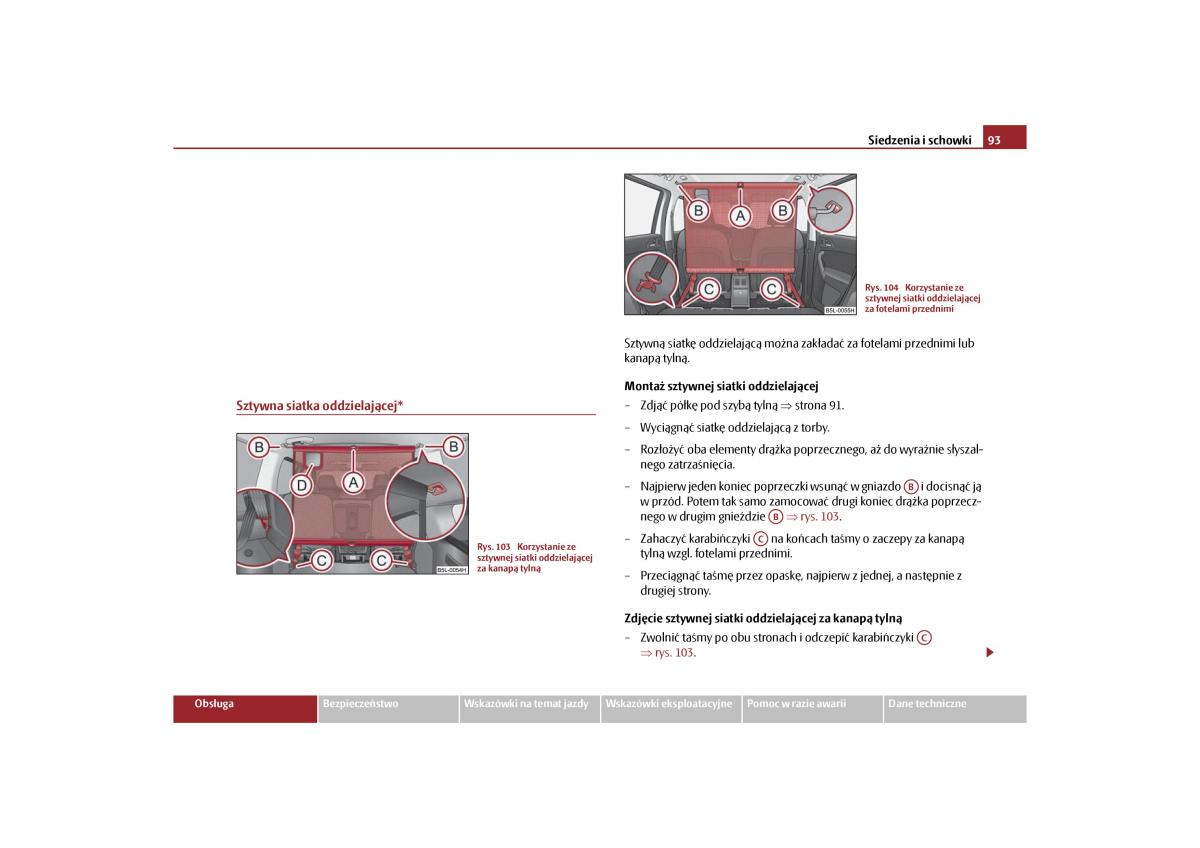 Skoda Yeti instrukcja obslugi / page 95