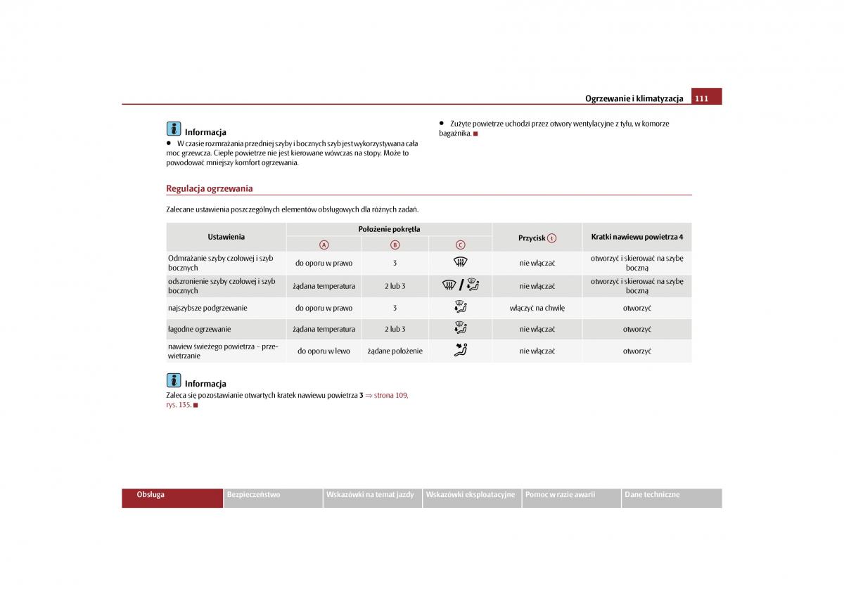 Skoda Yeti instrukcja obslugi / page 113