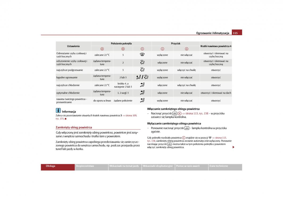 Skoda Yeti instrukcja obslugi / page 117