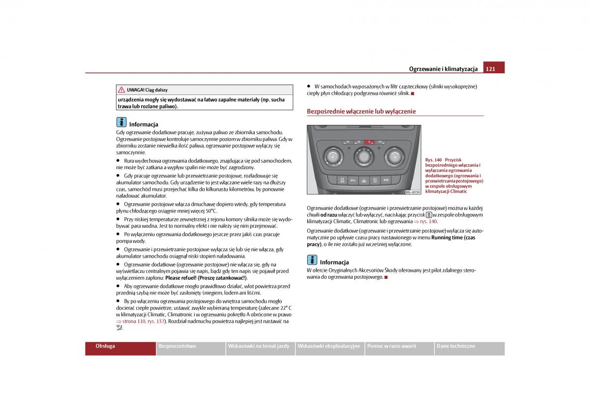 Skoda Yeti instrukcja obslugi / page 123