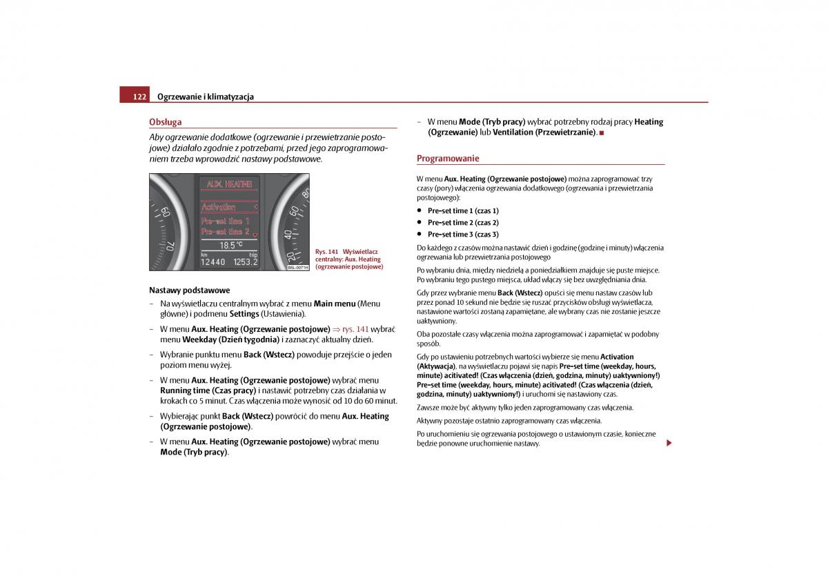 Skoda Yeti instrukcja obslugi / page 124