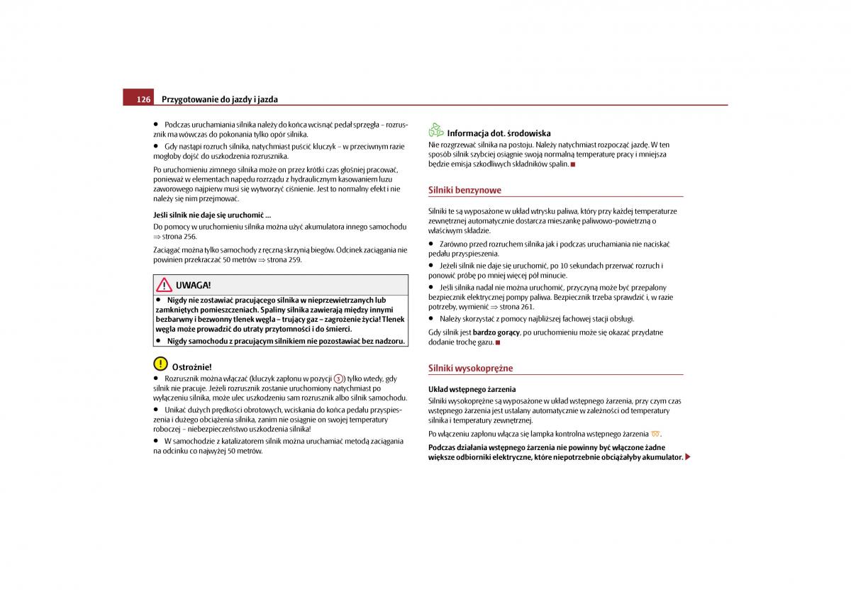 Skoda Yeti instrukcja obslugi / page 128