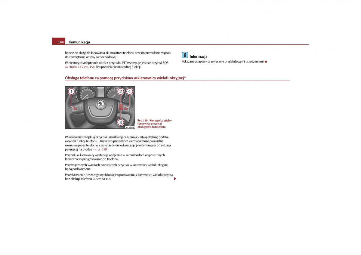 Skoda Yeti instrukcja obslugi / page 146