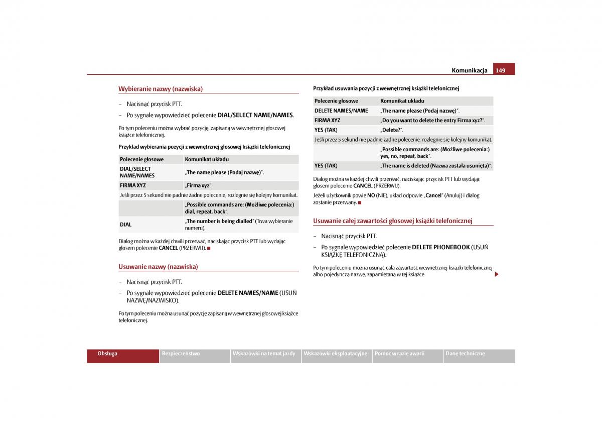 Skoda Yeti instrukcja obslugi / page 151