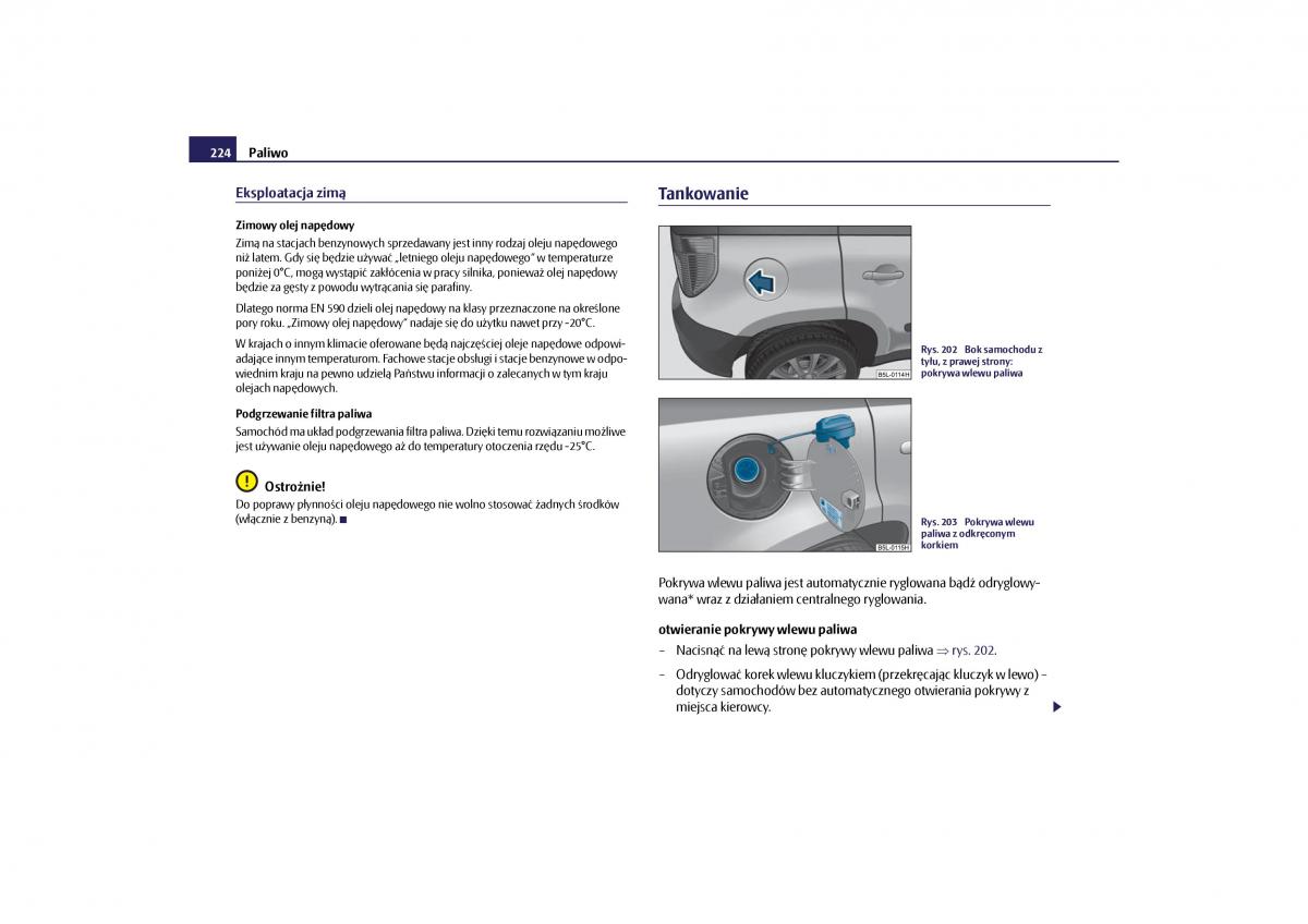 Skoda Yeti instrukcja obslugi / page 226