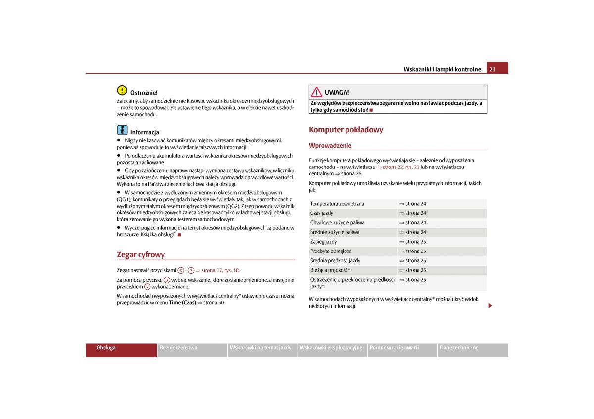 manual  Skoda Yeti instrukcja / page 23