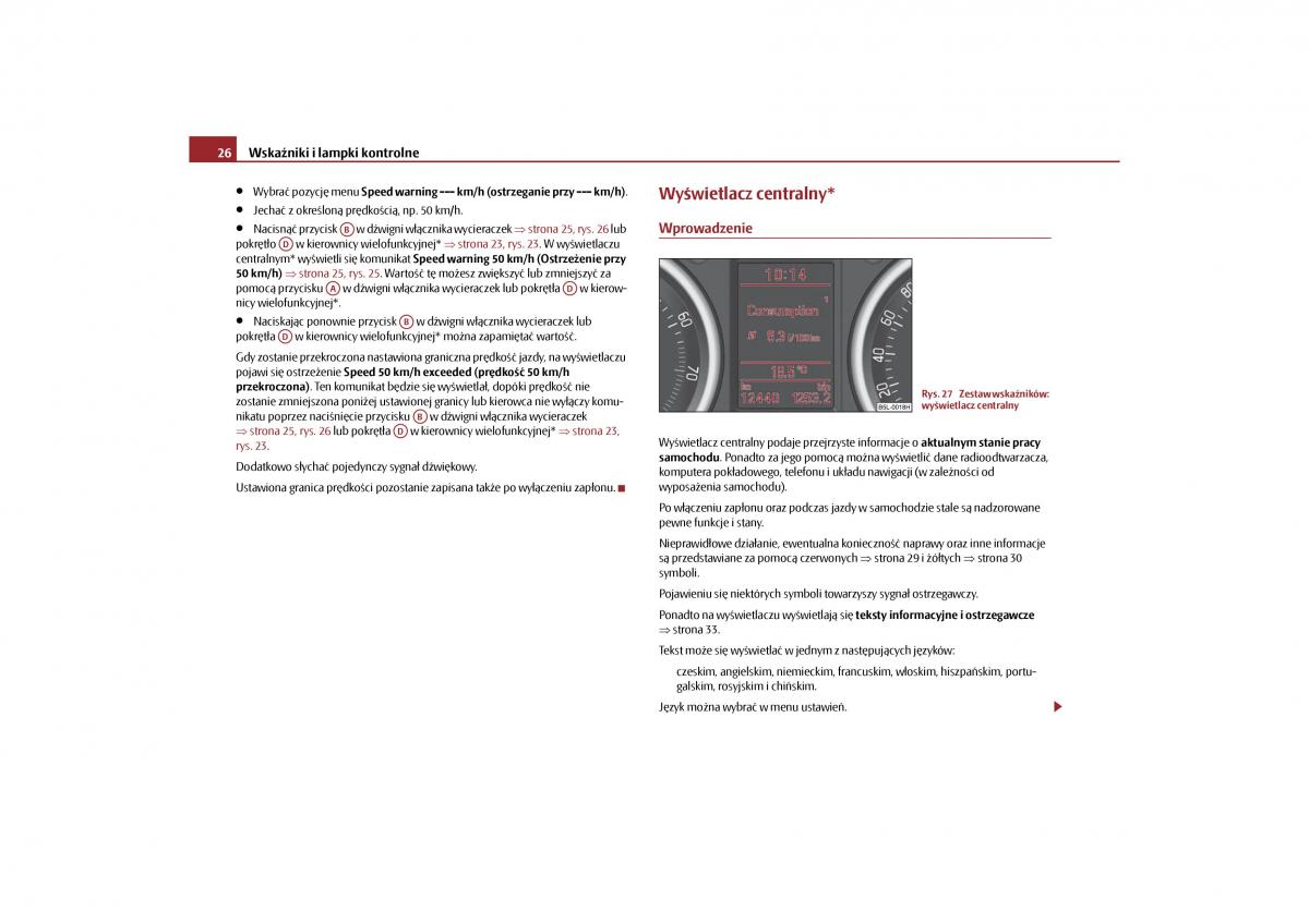 Skoda Yeti instrukcja obslugi / page 28