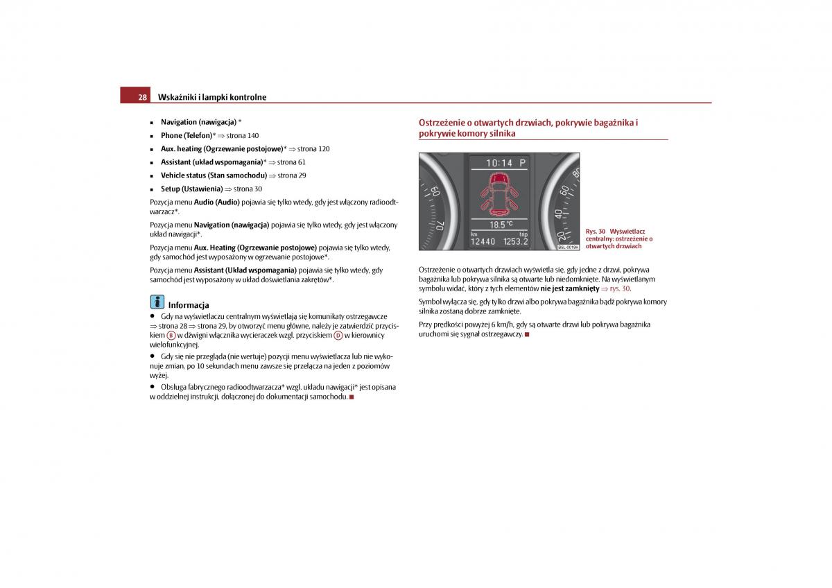 Skoda Yeti instrukcja obslugi / page 30