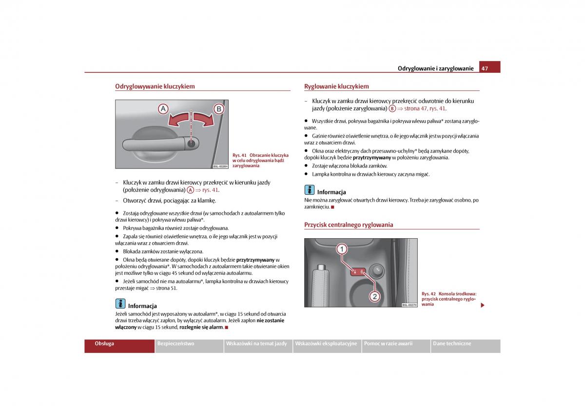 Skoda Yeti instrukcja obslugi / page 49