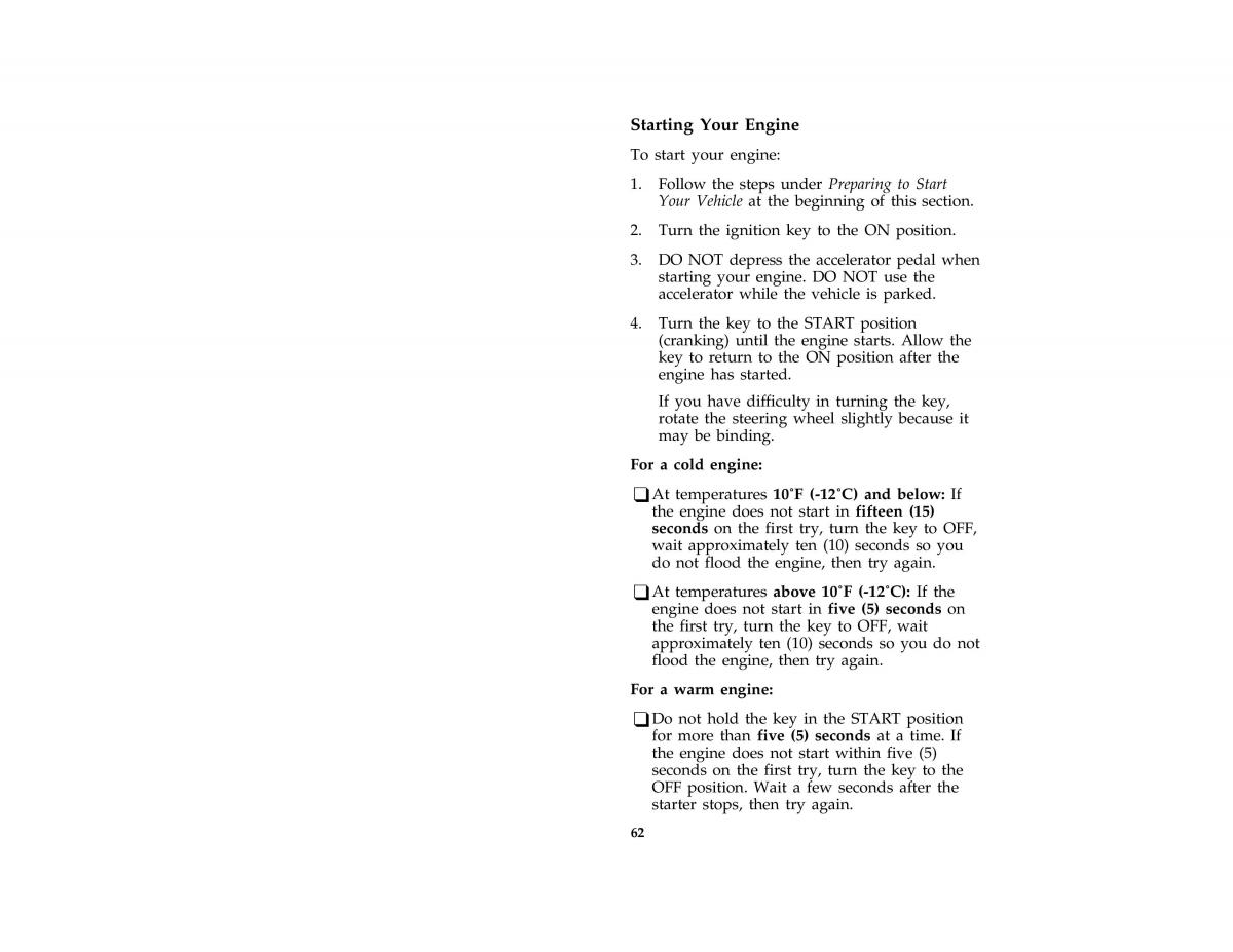 manual  Ford Taurus III 3 owners manual / page 64