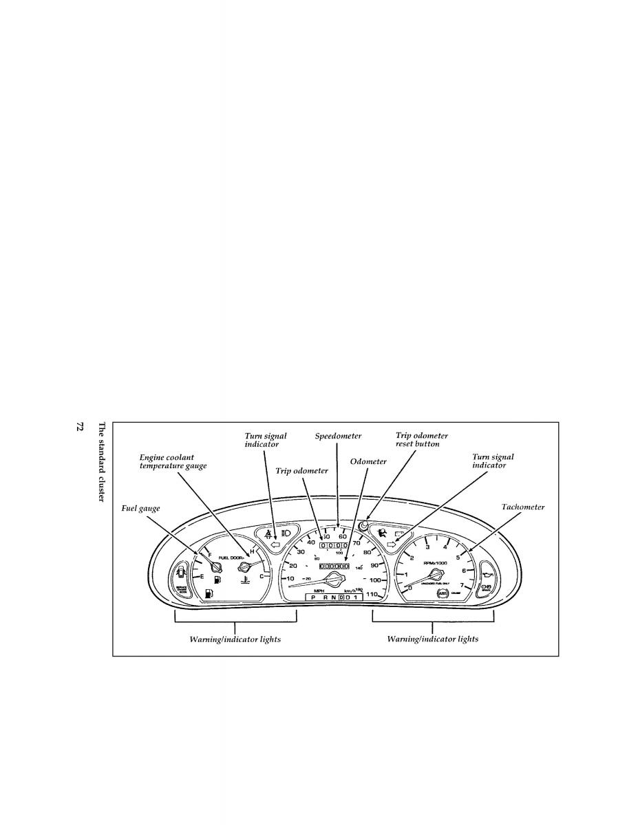 manual  Ford Taurus III 3 owners manual / page 73