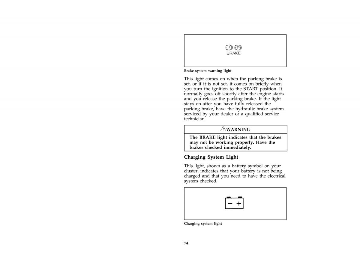 manual  Ford Taurus III 3 owners manual / page 75