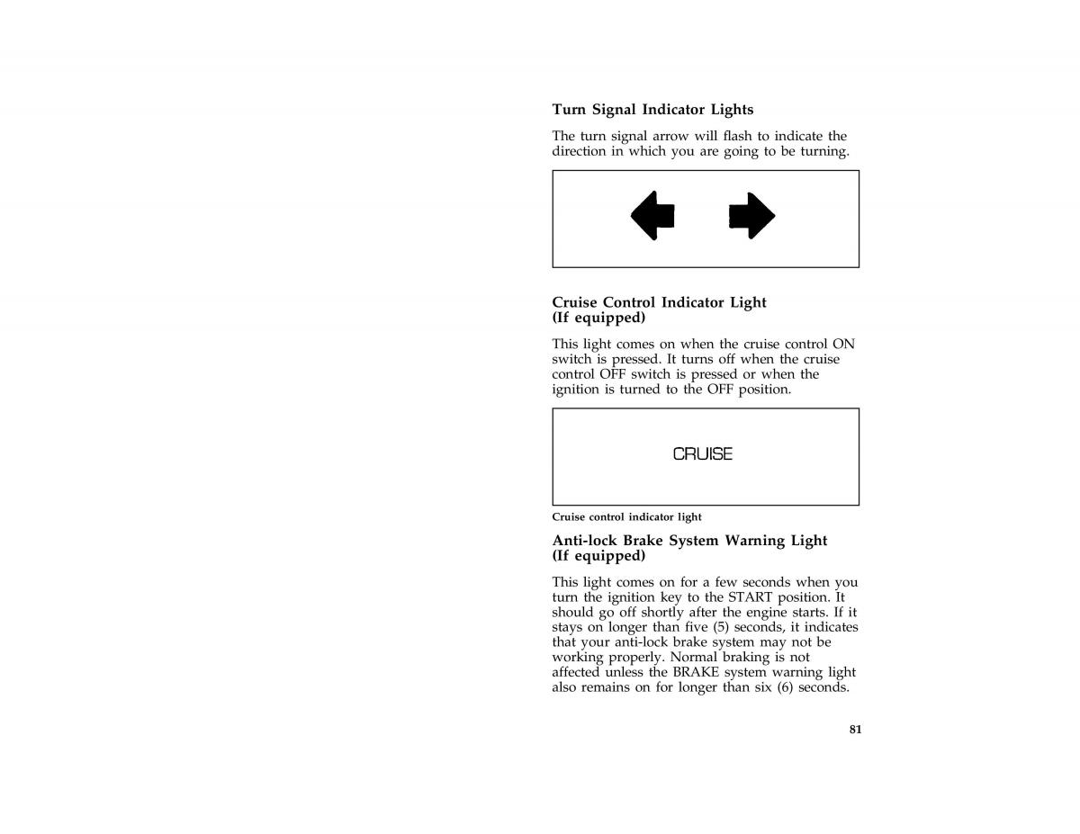 manual  Ford Taurus III 3 owners manual / page 82