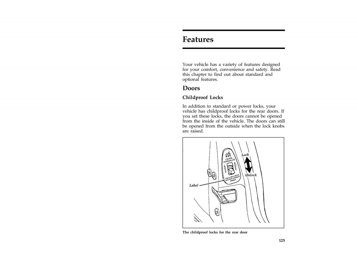 manual  Ford Taurus III 3 owners manual / page 124