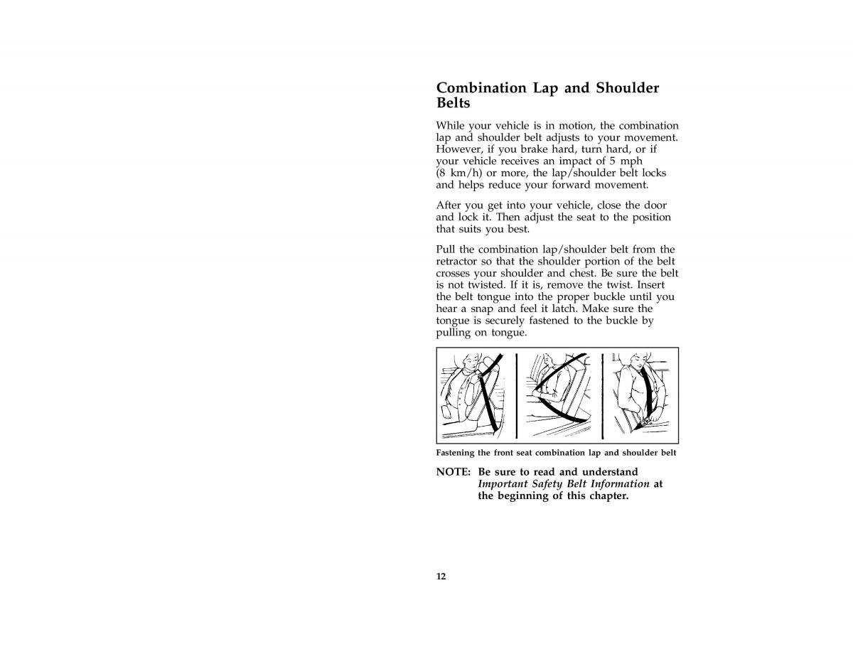 Ford Taurus III 3 owners manual / page 14